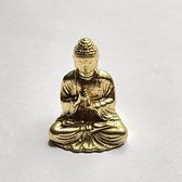 Wellness-House | Buddha Goldshine | Miniatuurbeeldje | Buddha Beeldje | Verguld | 2 x 2 x 1,5 cm | Statue | Zen Beeldje | Zen Statue | Cadeautje | Zen