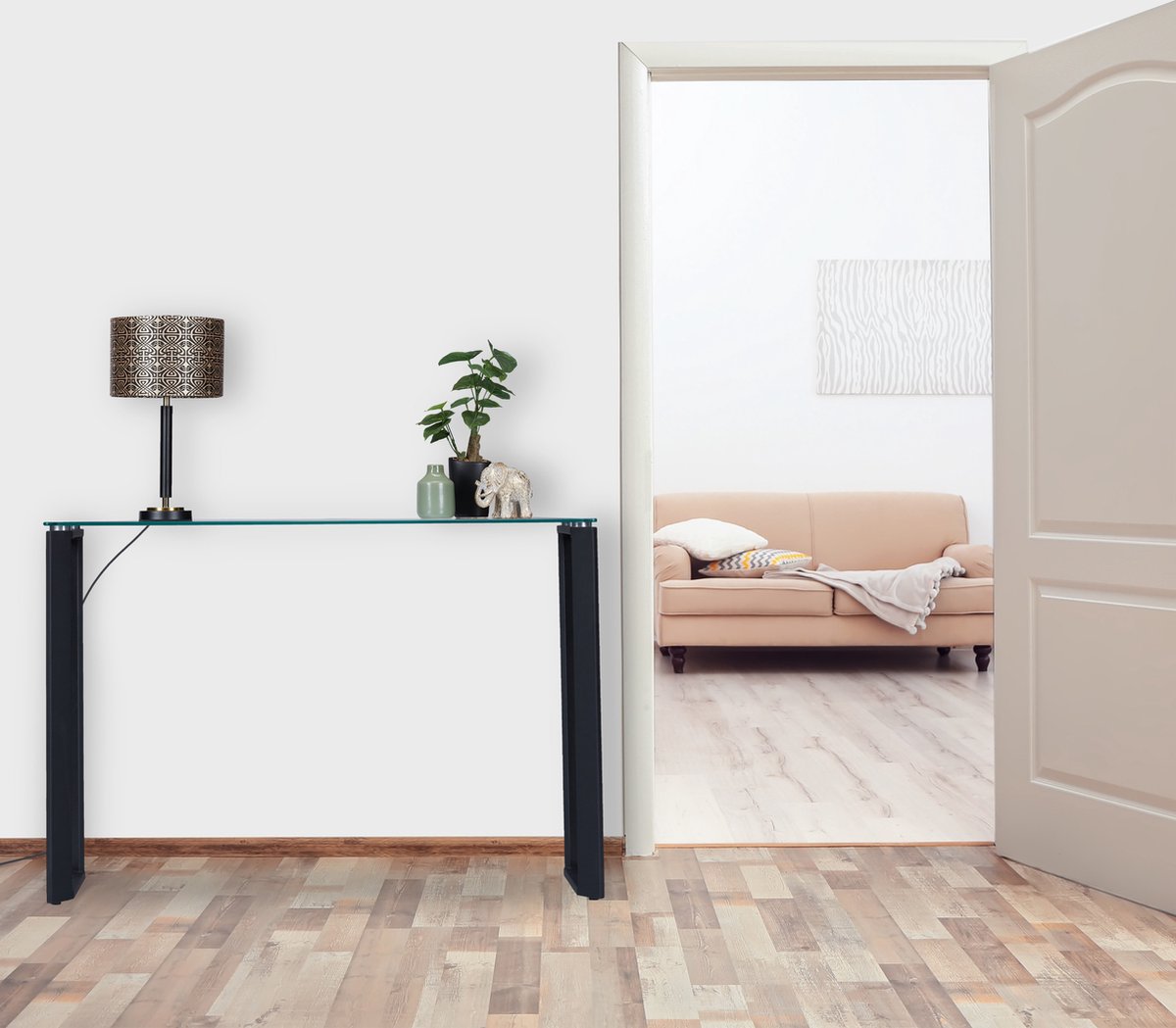 Metalen wandtafel met glasplaat HIER kopen Metalen wandtafel met glasplaat HIER kopen