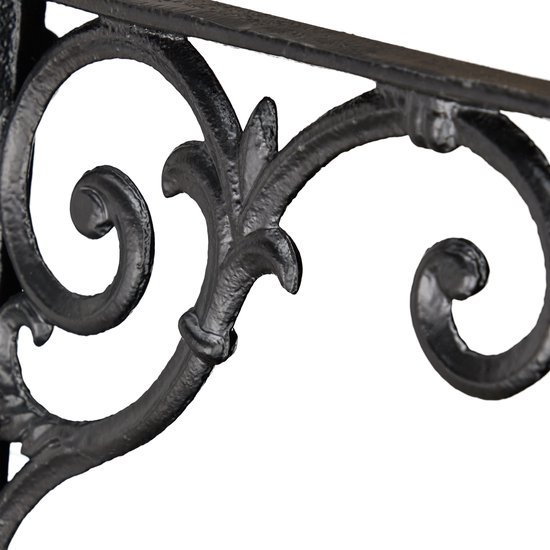 relaxdays support d'étagère antique - supports d'étagère 2 pièces - supports d'étagère vintage - fonte noire