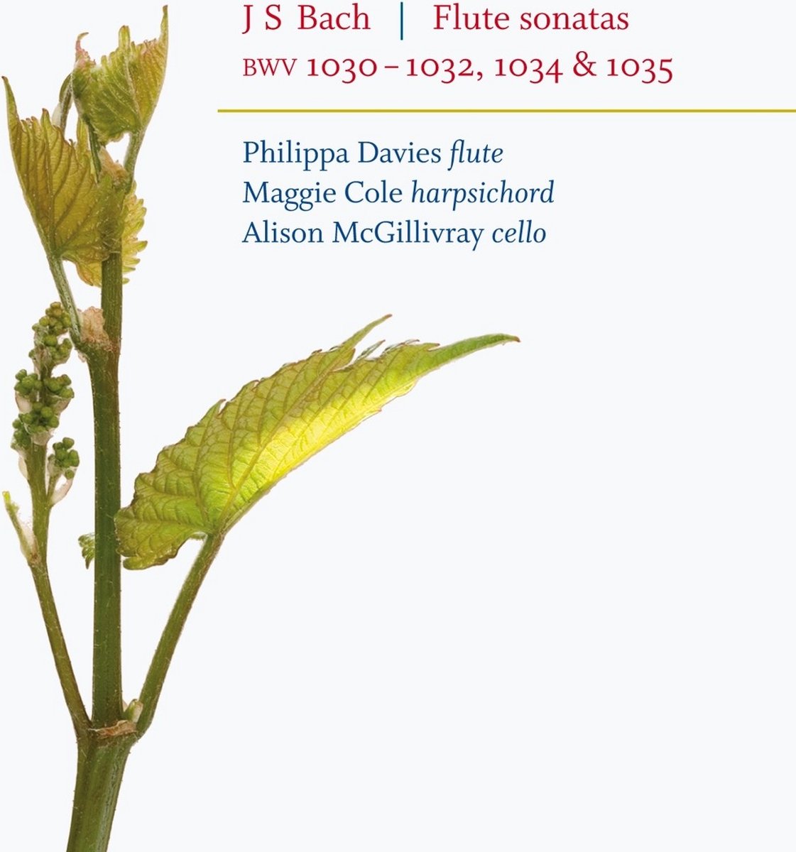 Philippa Davies, Maggie Cole & Alison McGillivray - J.S. Bach: Flute Sonatas (CD)