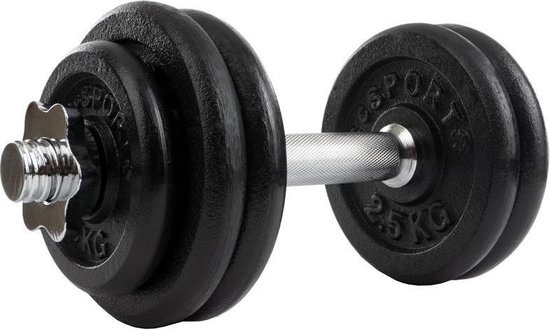 CAPITAL SPORTS IWF Heren halterstang, Olympische stang, Gewichtheffen, Heren, lengte: 220 cm, gewicht: 20 kg, opname: 50 mm , stuur: 28 mm , max. Belasting: 910 kg, staal, zilver