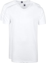 Alberto T-shirt West-Virginia 2-pack V-hals wit (3130N)