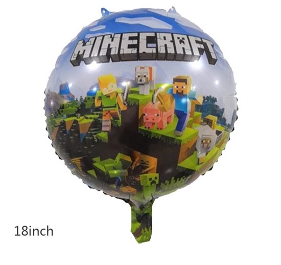 Folie ballon Minecraft 45 cm Kindercrea