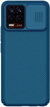 Nillkin CamShield Hoesje voor de Realme 8 4G - Back Cover met Camera Slider Blauw