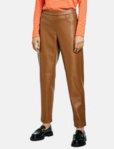 GERRY WEBER Dames Smalle broek in leerlook Hazelnut-42