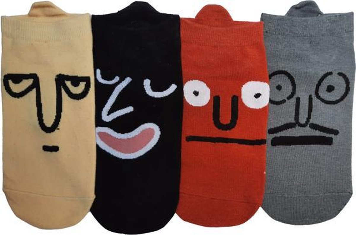 Funky socks - Funny socks - Korte sokken - Enkel sokken - Cadeaus voor haar - Grappige sokken - Gekke sokken - Leuke sokken - Huissokken - Bedsokken dames - Cadeau voor vriendin - Slaapsokken dames - dames 36-41