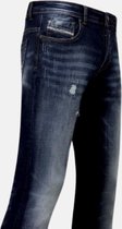 Stretch Spijkerbroeken voor Mannen - A-11016 - Blauw