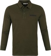 Napapijri Erber Long Sleeve Polo Olijfgroen - maat L