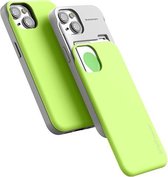 Telefoonhoesje geschikt voor Apple iPhone 13 Pro - Mercury Sky Slide Bumper Case - Lime Groen