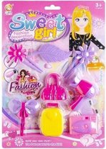 beauty set Sweet Girl roze/paars 8-delig
