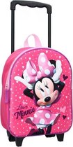 trolley rugzak Minnie Mouse meisjes 31 x 25 cm roze