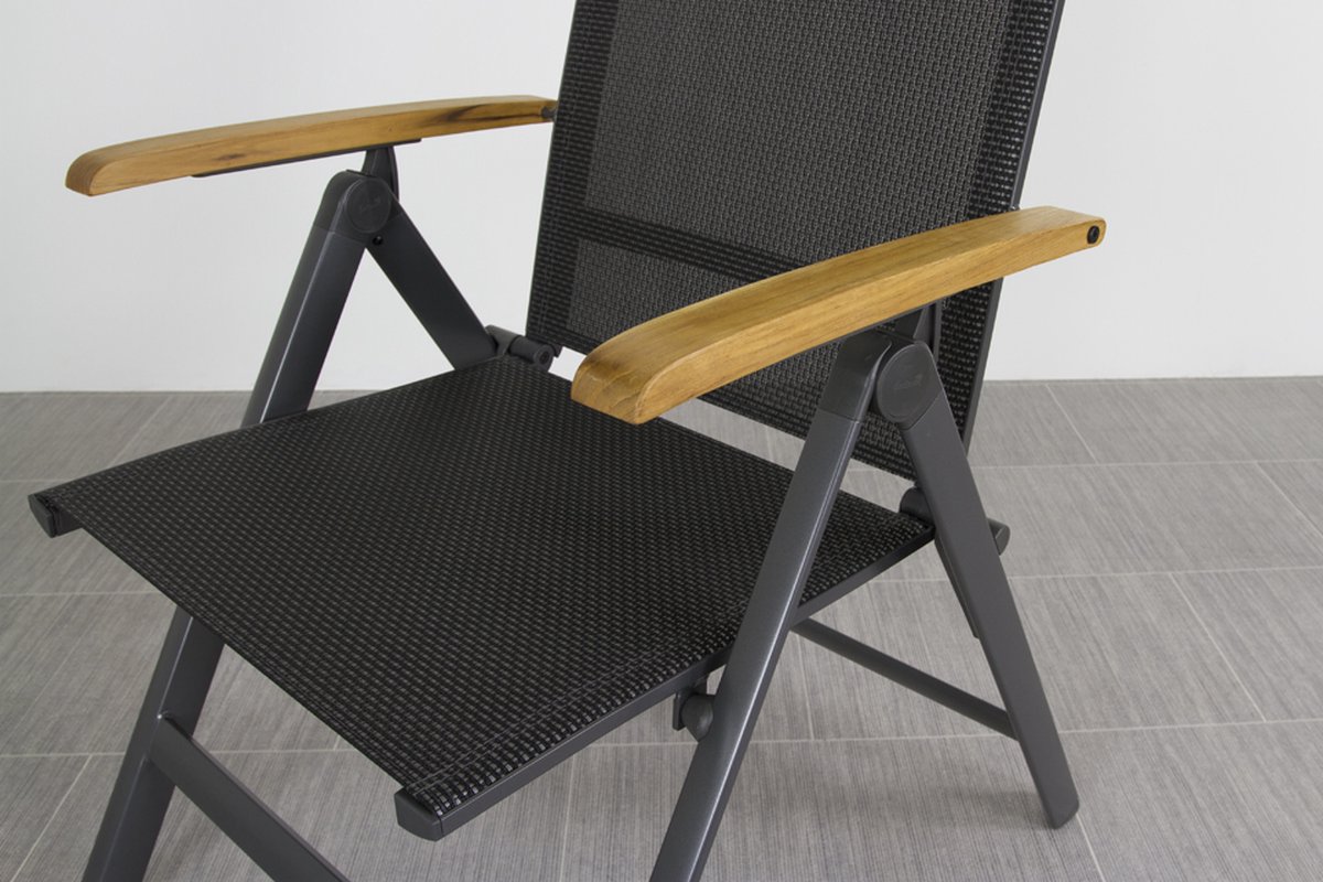 Hartman Chaise de jardin réglable Napoli - accoudoir Teck