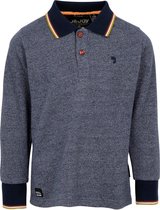 J&JOY - Poloshirt Mannen Ontario Forest Grey & Navy Melange