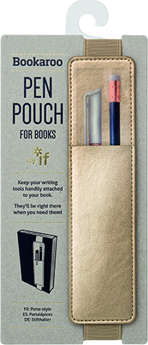 Bookaroo Pen Pouch Gold