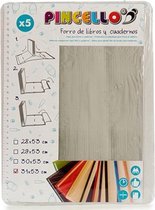 zelfklevend kaftpapier 31 x 53 cm papier wit 5-delig
