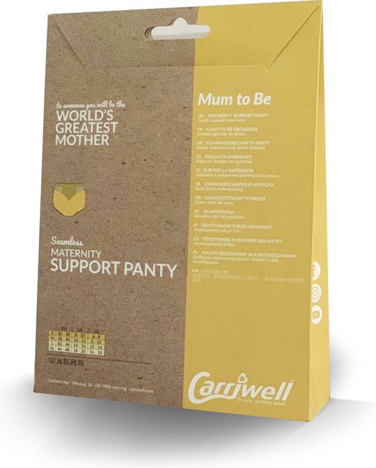 Carriwell - Zwangerschapsslip - Ondersteunt - Zwart - XL - Carriwell