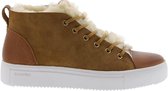 Blackstone QL48 RUST - MID SNEAKER - FUR - Vrouw - Brown - Maat: 42