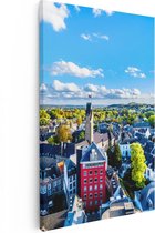 Artaza Canvas Schilderij Maastricht Stad met Huizen - 40x60 - Poster Foto op Canvas - Canvas Print