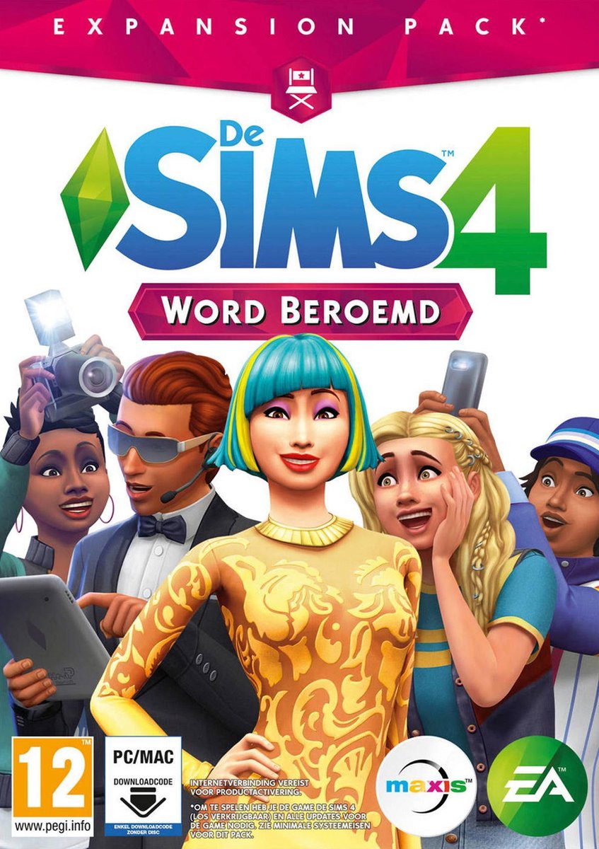 De Sims 4 - Word Beroemd - Expansion Pack - Windows + MAC - Electronic Arts