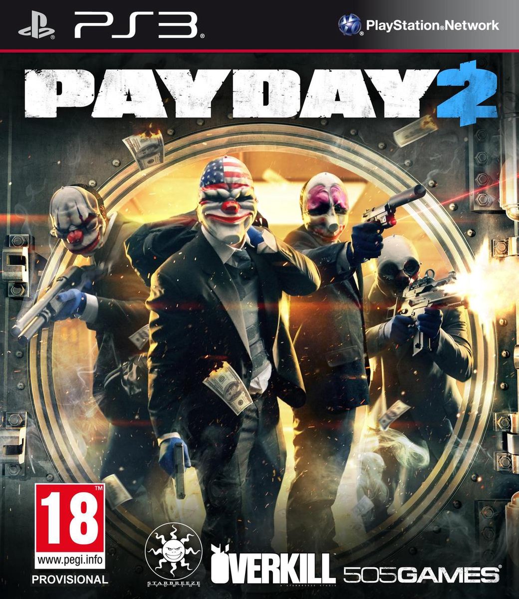 505 Games Payday 2, PS3, PlayStation 3, Multiplayer modus, M (Volwassen) - 505 Games