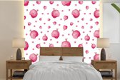 Behang - Fotobehang Granaatappel - Fruit - Design - Breedte 240 cm x hoogte 240 cm