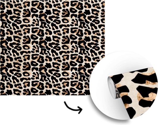 Papier Peint - Posters Papier peint photo Imprimé Animal - Panthère - Chic - Largeur 220 cm x Hauteur 220 cm