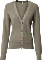 Soyaconcept gebreid vest blissa Olijfgroen-L