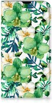GSM Hoesje iPhone 13 Pro Bookcase Cover Orchidee Groen