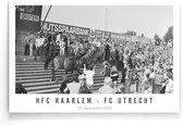Walljar - HFC Haarlem - FC Utrecht '76 - Zwart wit poster