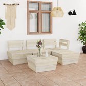 Decoways - 5-delige Loungeset pallet geïmpregneerd vurenhout