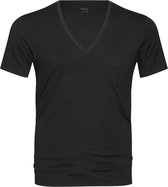 Mey - Dry Cotton V-hals T-shirt Zwart - Maat XL - Slim-fit