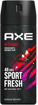 6x Axe Deodorant Bodyspray Sport Recharge 150 ml