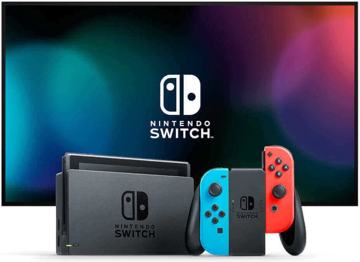 Nintendo Switch Console - Ring Fit Adventure - Blauw/Rood - Nieuw