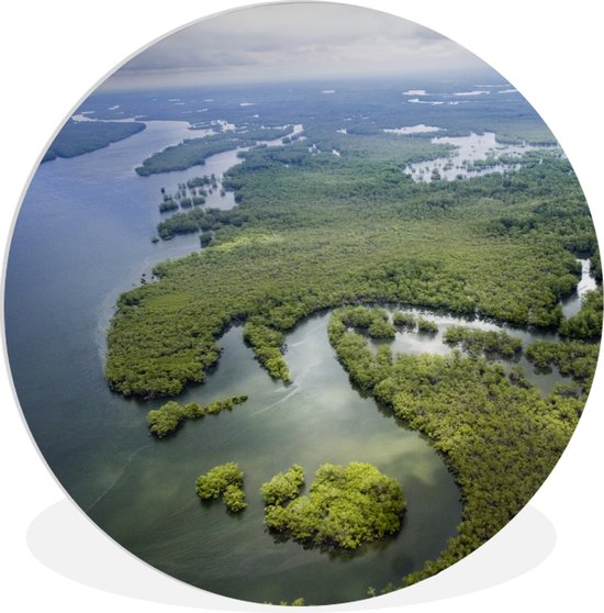 Wandcirkel - Muurcirkel - ⌀ - Kunststof - Colombia - Water - Natuur