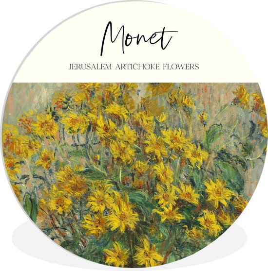 WallCircle Schilderij Oude Meesters Jerusalem Artichoke Flowers