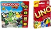 Afbeelding van het spelletje Spellenbundel - 2 Stuks - Monopoly Junior & UNO
