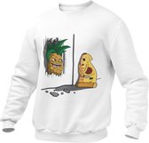 Heren Trui - Crazy Pineapple Pizza - Grappig