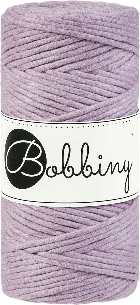 Bobbiny Macrame Triple Twist 3 mm - Dusty pink