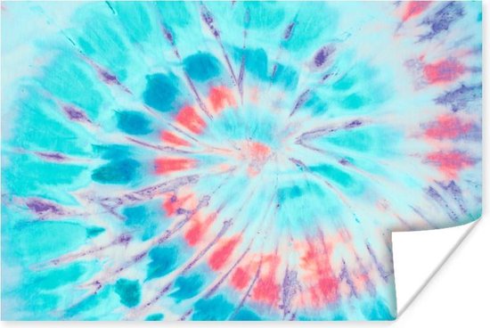 Affiche Summer - Tie dye - Oranje - 90x60 cm
