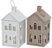 Boltze Home Lantaarn huismodel H28cm metaal (1 stuk) assorti