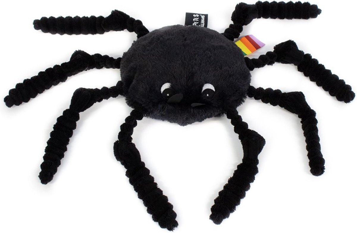 Les Deglingos Knuffel Spin Zwart 15 Cm