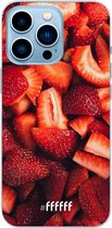 6F hoesje - geschikt voor iPhone 13 Pro Max - Transparant TPU Case - Strawberry Fields #ffffff