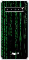 6F hoesje - geschikt voor Samsung Galaxy S10 5G -  Transparant TPU Case - Hacking The Matrix #ffffff