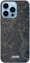 6F hoesje - geschikt voor iPhone 13 Pro - Transparant TPU Case - Golden Glitter Marble #ffffff