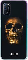 6F hoesje - geschikt voor OPPO A92 -  Transparant TPU Case - Gold Skull #ffffff
