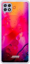 6F hoesje - geschikt voor Samsung Galaxy A22 4G -  Transparant TPU Case - Colour Bokeh #ffffff