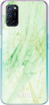 6F hoesje - geschikt voor OPPO A92 -  Transparant TPU Case - Pistachio Marble #ffffff