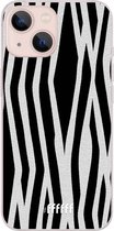 6F hoesje - geschikt voor iPhone 13 - Transparant TPU Case - Zebra Print #ffffff