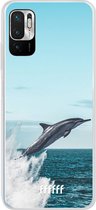 6F hoesje - geschikt voor Xiaomi Redmi Note 10 5G -  Transparant TPU Case - Dolphin #ffffff