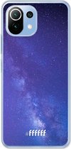 6F hoesje - geschikt voor Xiaomi Mi 11 Lite -  Transparant TPU Case - Star Cluster #ffffff